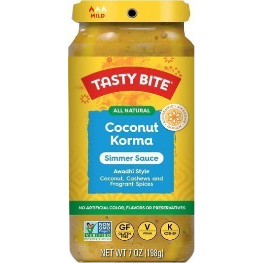 Tasty Bite Coconut Korma Simmer Sauce (13 oz jar)