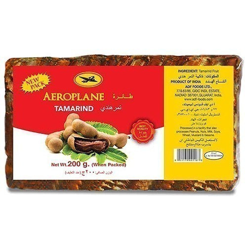Aeroplane Brand Tamarind Slab (Imli) - 200 gms - BOX OF 50 (50x200 gm)