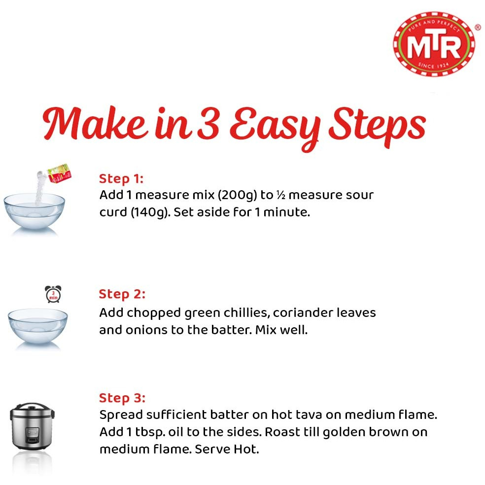 MTR Rava Idli Mix (17 oz pouch)