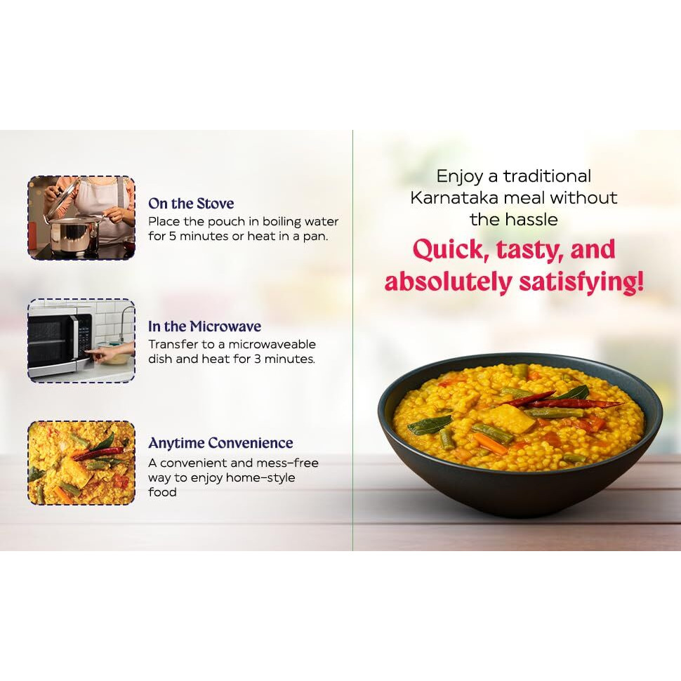 Hocco Bisi Bele Bhath (Ready-to-Eat) (Hocco Brand)