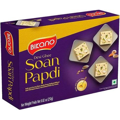 Bikano Desi Ghee Soan Papdi - 250 gm (Sweets)