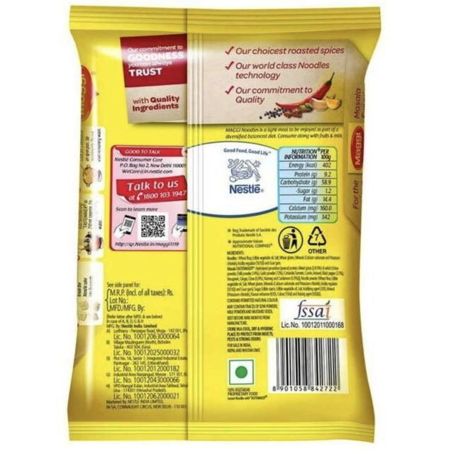 Maggi Masala Noodles - 70 Gm (2.46 Oz)