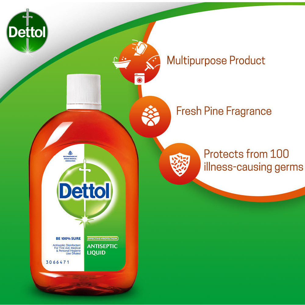 Dettol Antiseptic Disinfectant Liquid - 1 L (33.8 Fl Oz)