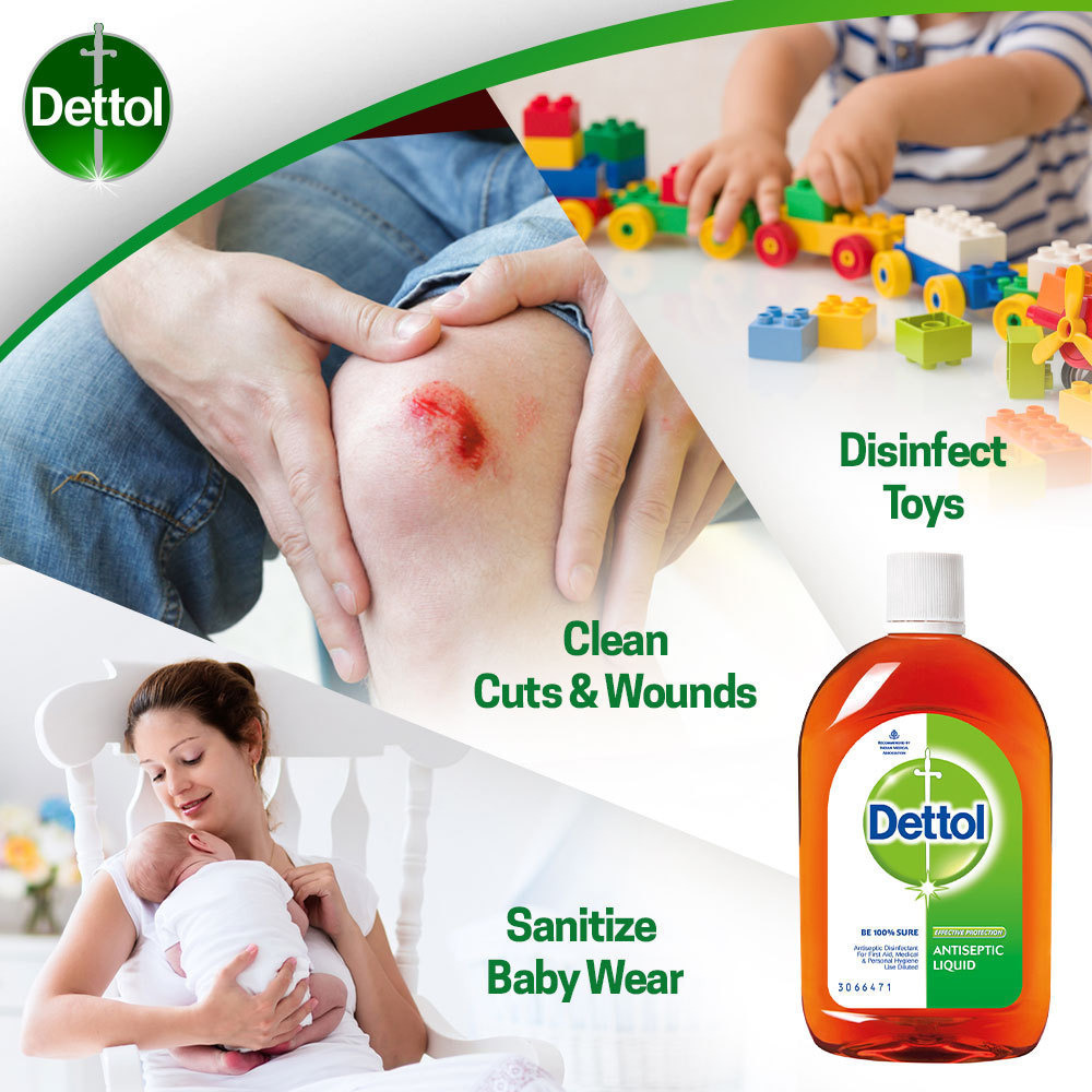 Dettol Antiseptic Disinfectant Liquid - 1 L (33.8 Fl Oz)