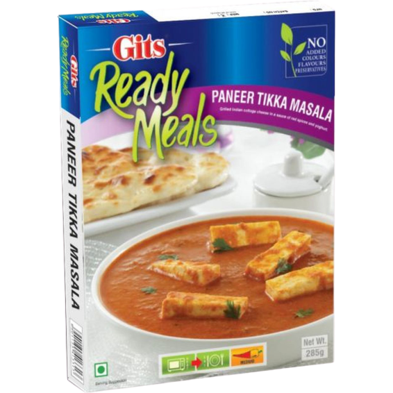 Gits Paneer Tikka Masala Ready Meals - 10 Oz (285 Gm)