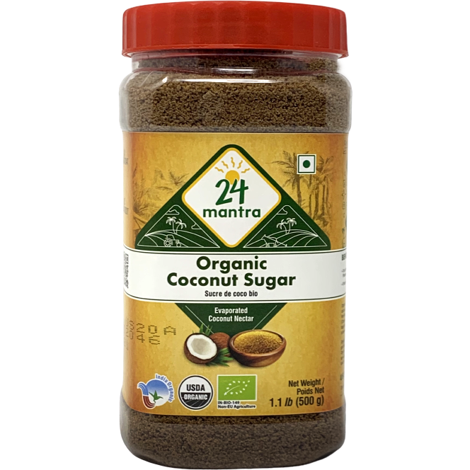 24 Mantra Organic Coconut Sugar - 500 Gm (1.1Lb)