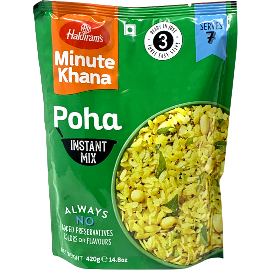 Haldiram's Minute Khana Poha Instant Mix - 420 Gm (14.81 Oz)