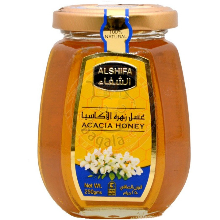 Case of 12 - Alshifa Acacia Honey - 250 Gm (8.8 Oz)