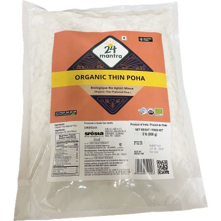 24 Mantra Organic Thin Poha - 2 Lb (908 Gm)
