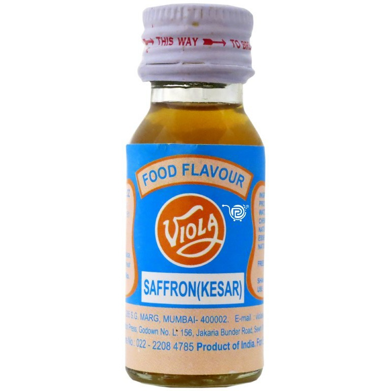 Case of 10 - Viola Food Flavor Essence Saffron Kesar - 20 Ml (0.67 Fl Oz)
