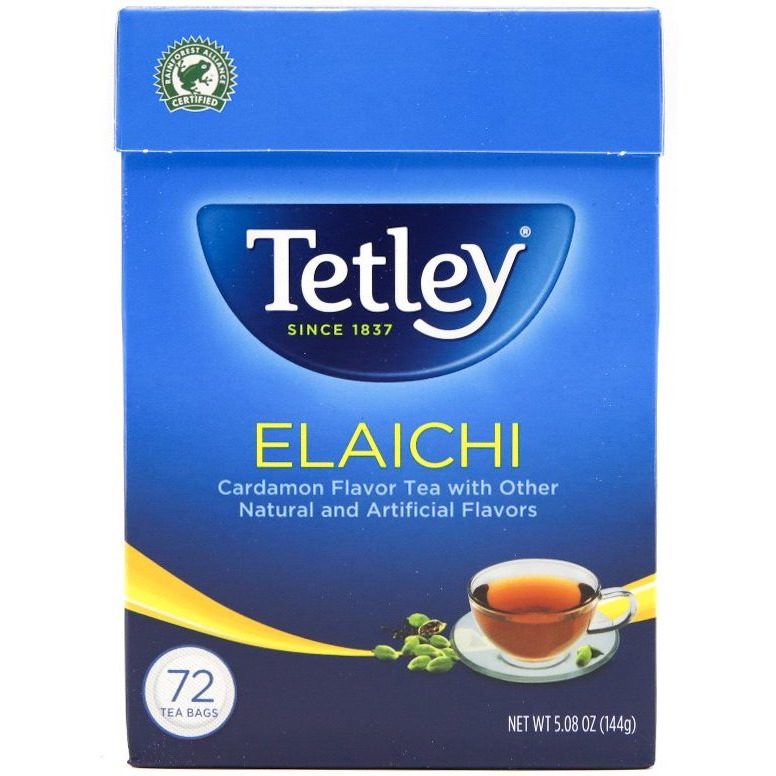 Tetley Elaichi Cardamom 72 Tea Bags - 144 Gm (5.08 Oz)