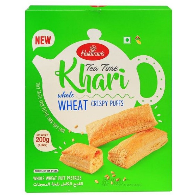 Haldiram's Tea Time Whole Wheat  Khari  - 400 Gm (14.1 Oz)