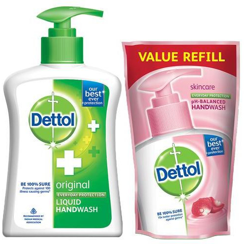 Dettol Original Liquid Handwash With Free Value Refill - 200 Ml (7.0 Oz)