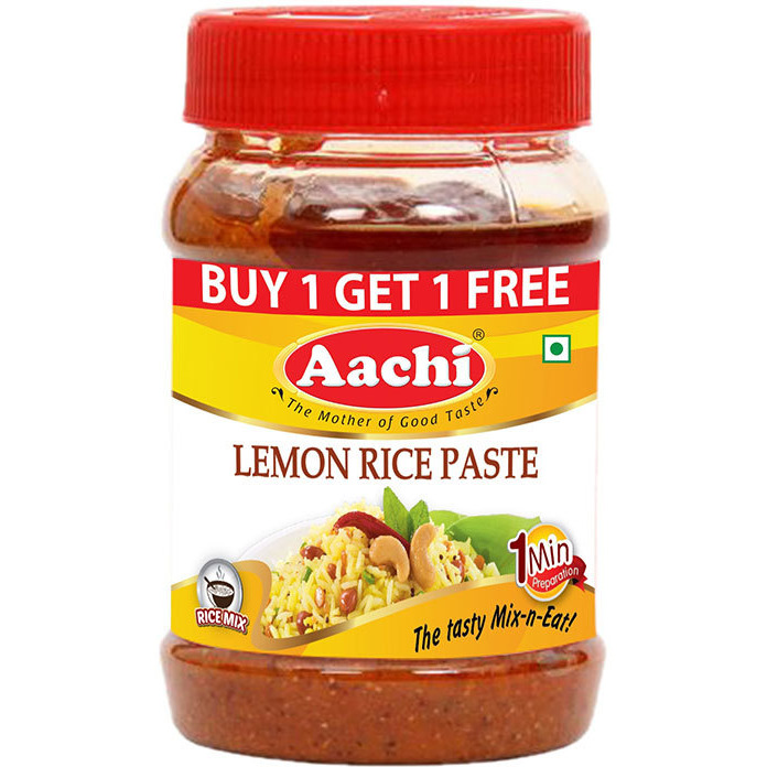 Aachi Lemon Rice Paste - 200 Gm (7 Oz) [Buy 1 Get 1 Free]