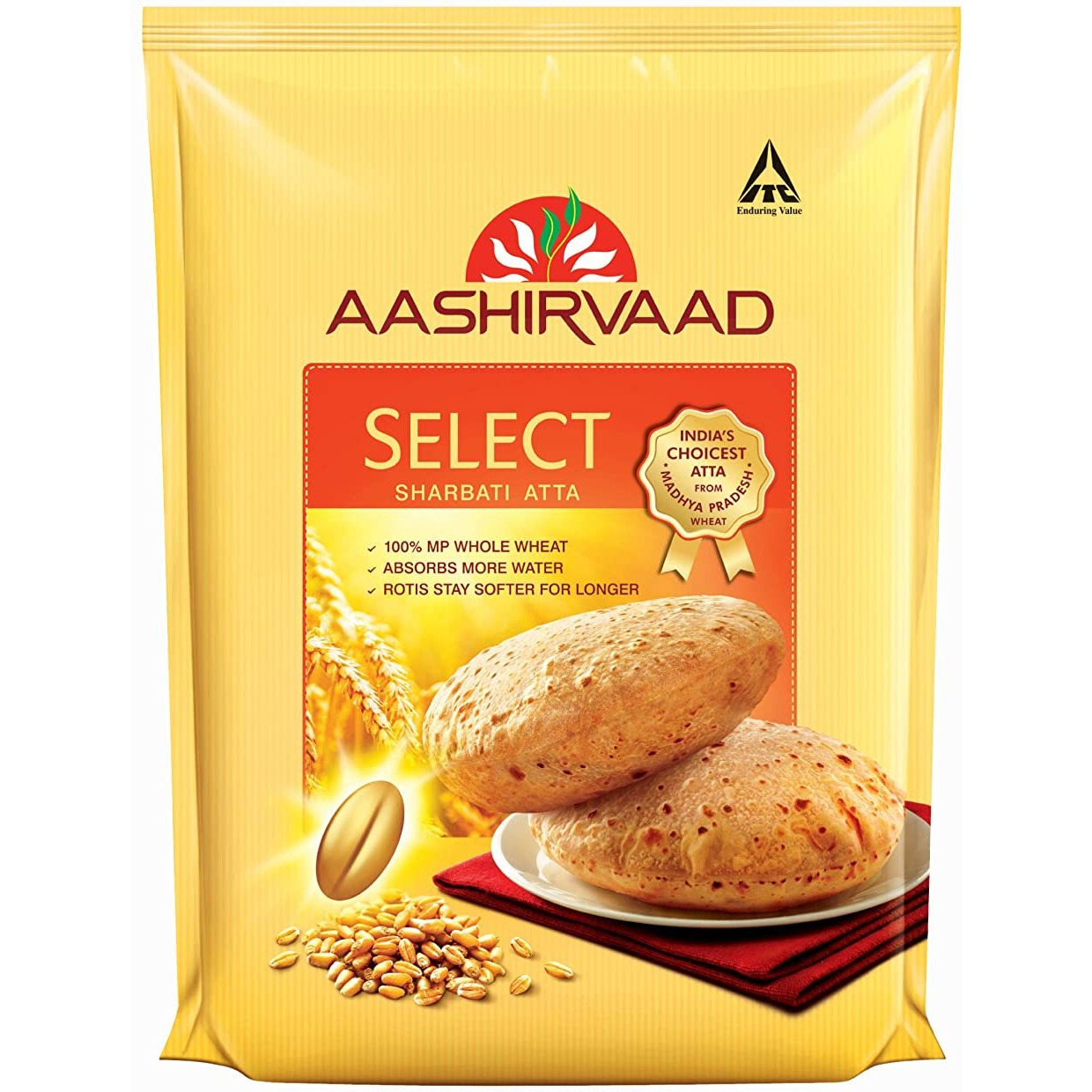 Ashirvaad Select Sharbati Atta Flour - 11Lb (5Kg)