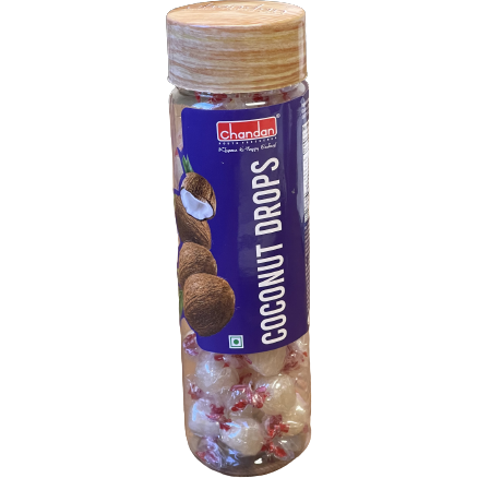 Chandan Coconut Drops Candy - 100 Gm (3.5 Oz)