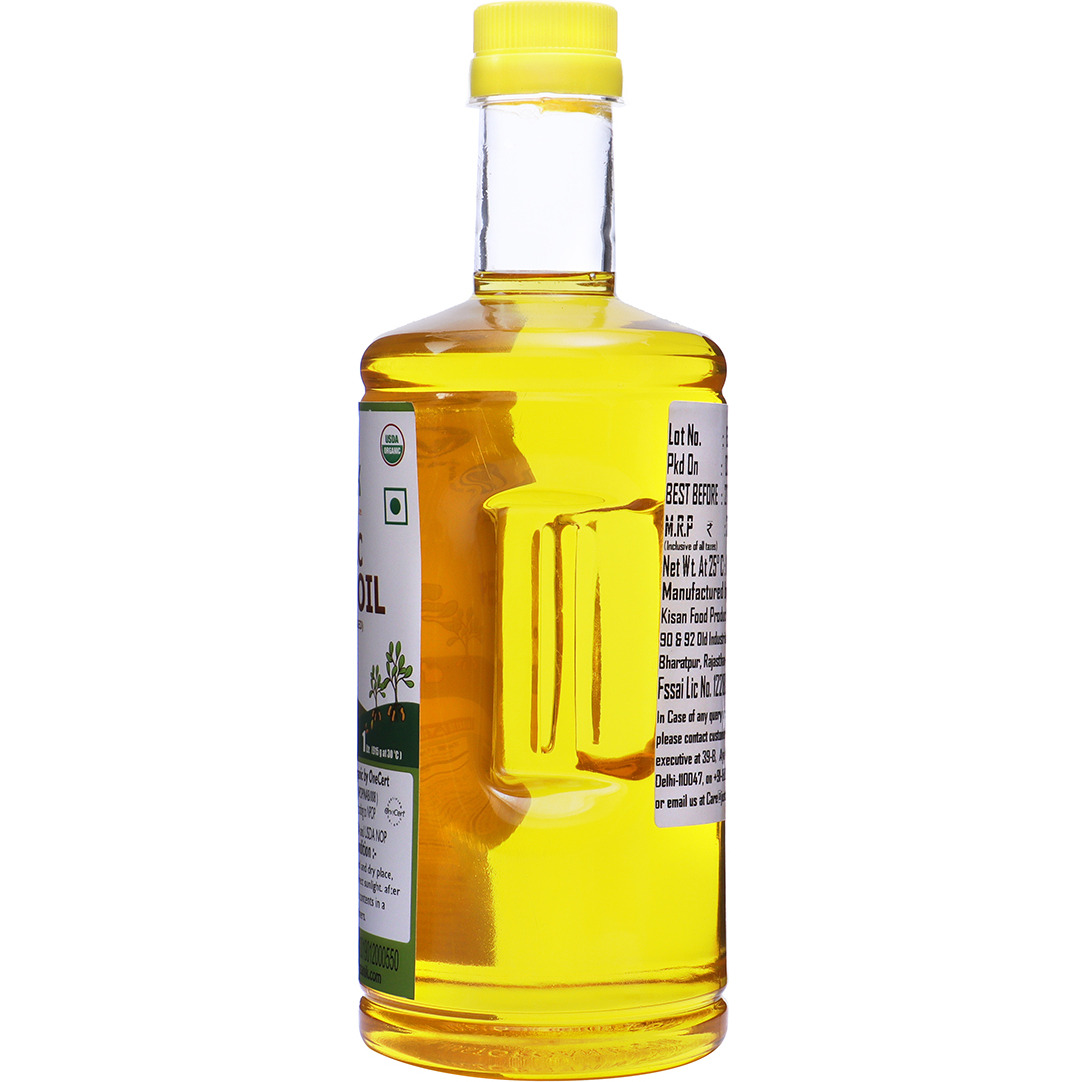 Just Organik Organic Peanut Oil - 1 L (33.8 Fl Oz)