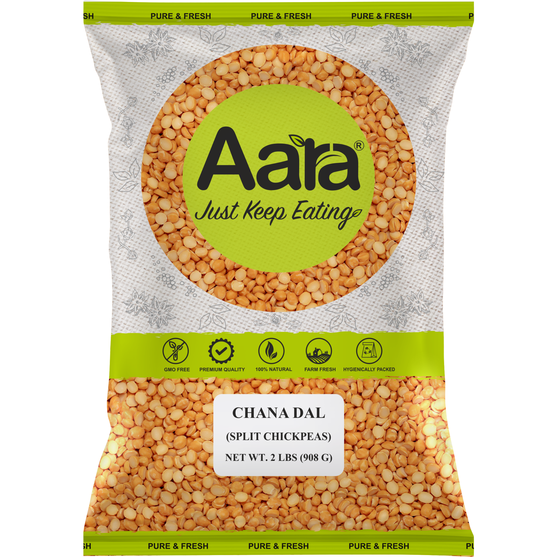 Aara Chana Dal - 2 Lb (908 Gm)