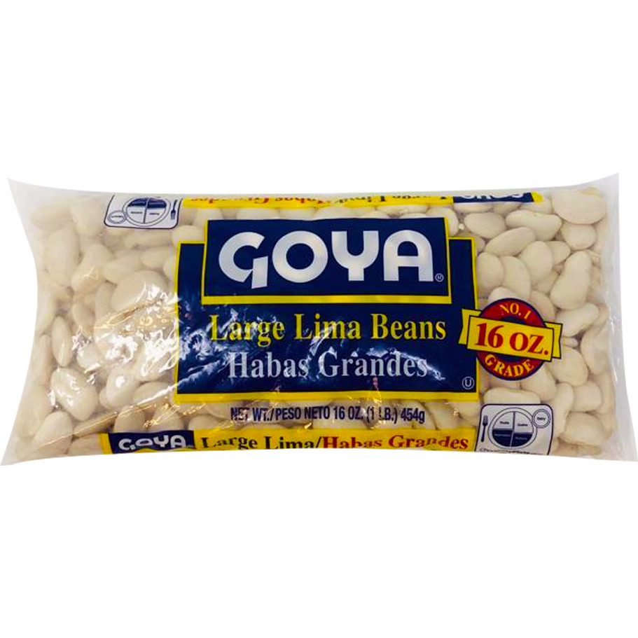 Case of 24 - Goya Large Lima Beans - 1 Lb (454 Gm)