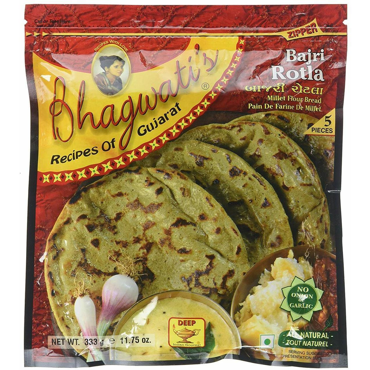 Bhagwatis Bajri Rotla 5 Pc - 11.75 Oz (333 Gm)