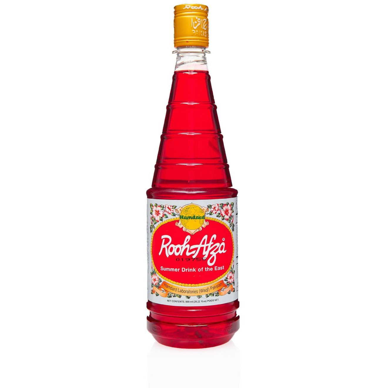 Case of 12 - Hamdard Rooh Afza - 800 Ml (28.22 Fl Oz)