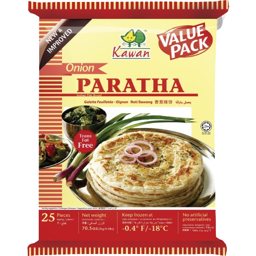 Kawan Onion Paratha 25 Pc - 4.4 Lb (70.5 Oz)