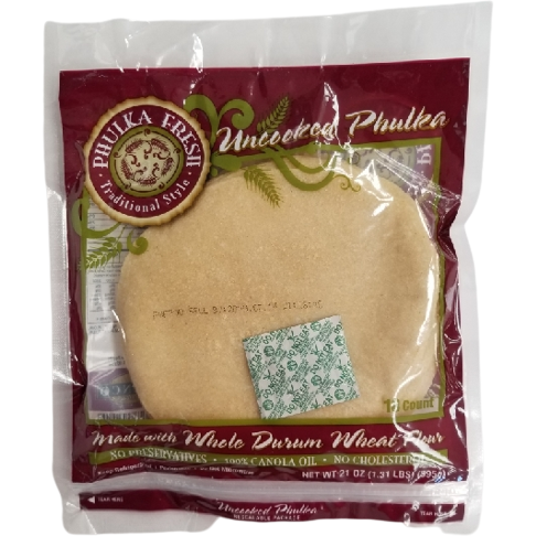 Phulka Fresh Uncooked Phulka 18 Pc - 21 Oz