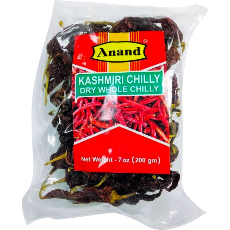 Anand Kashmiri Chilli Dry Whole - 100 Gm (3.5 Oz)