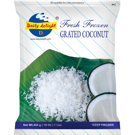 Daily Delight Shredded Coconut - 1 Lb (454 Gm)