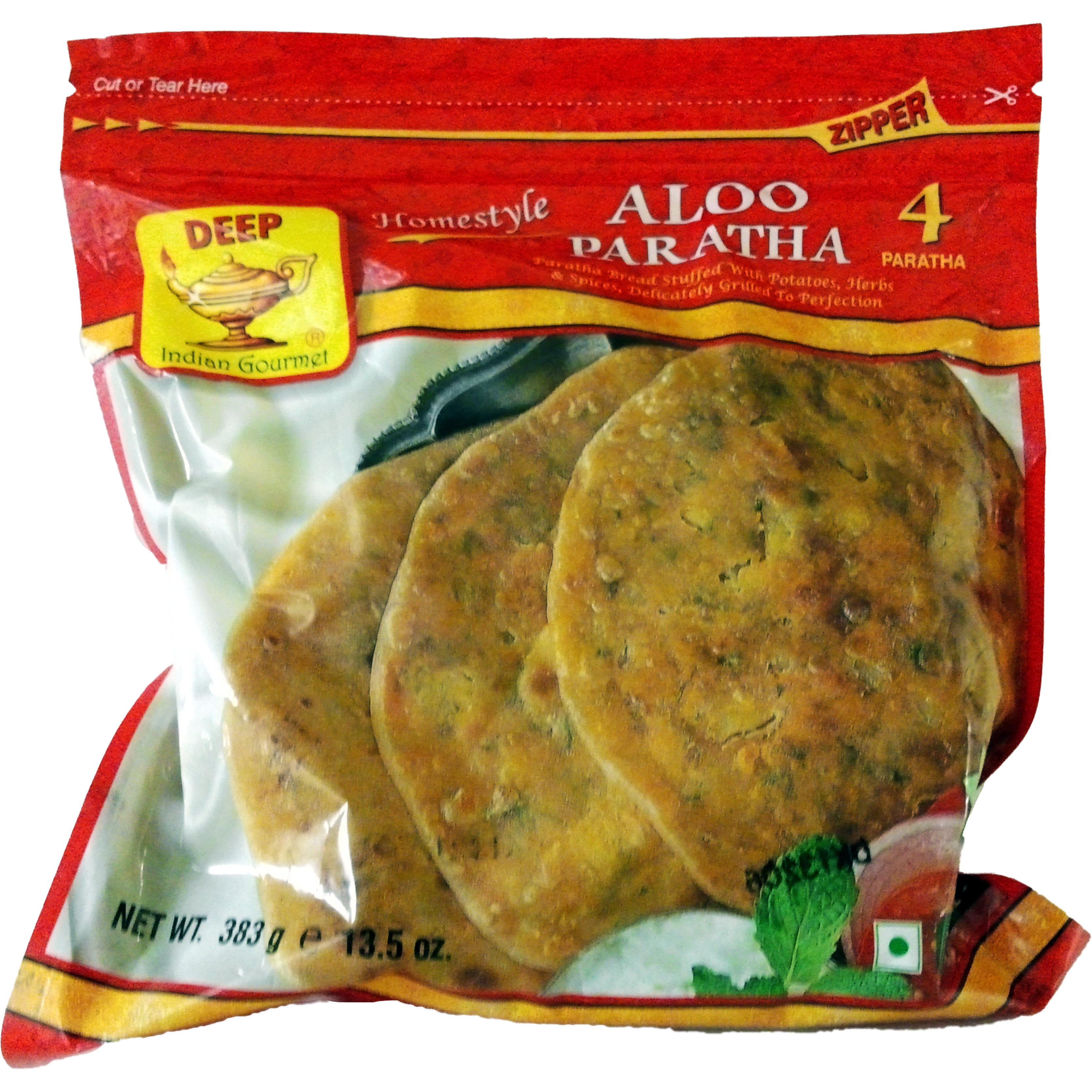 Deep Aloo Paratha 4 Pc - 13.5 Oz (383 Gm)