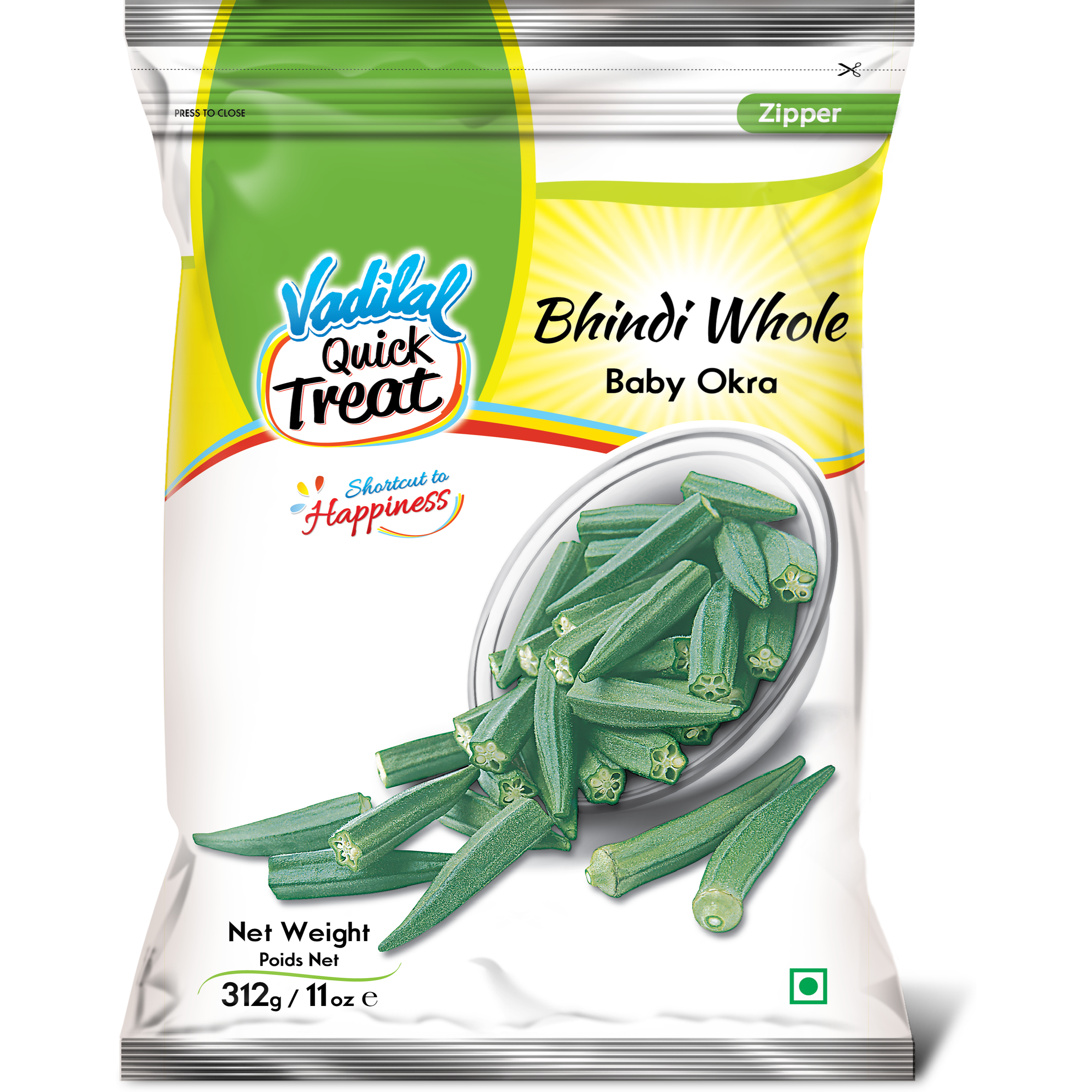 Vadilal Bhindi Whole Baby Okra - 11 Oz (372 Gm)