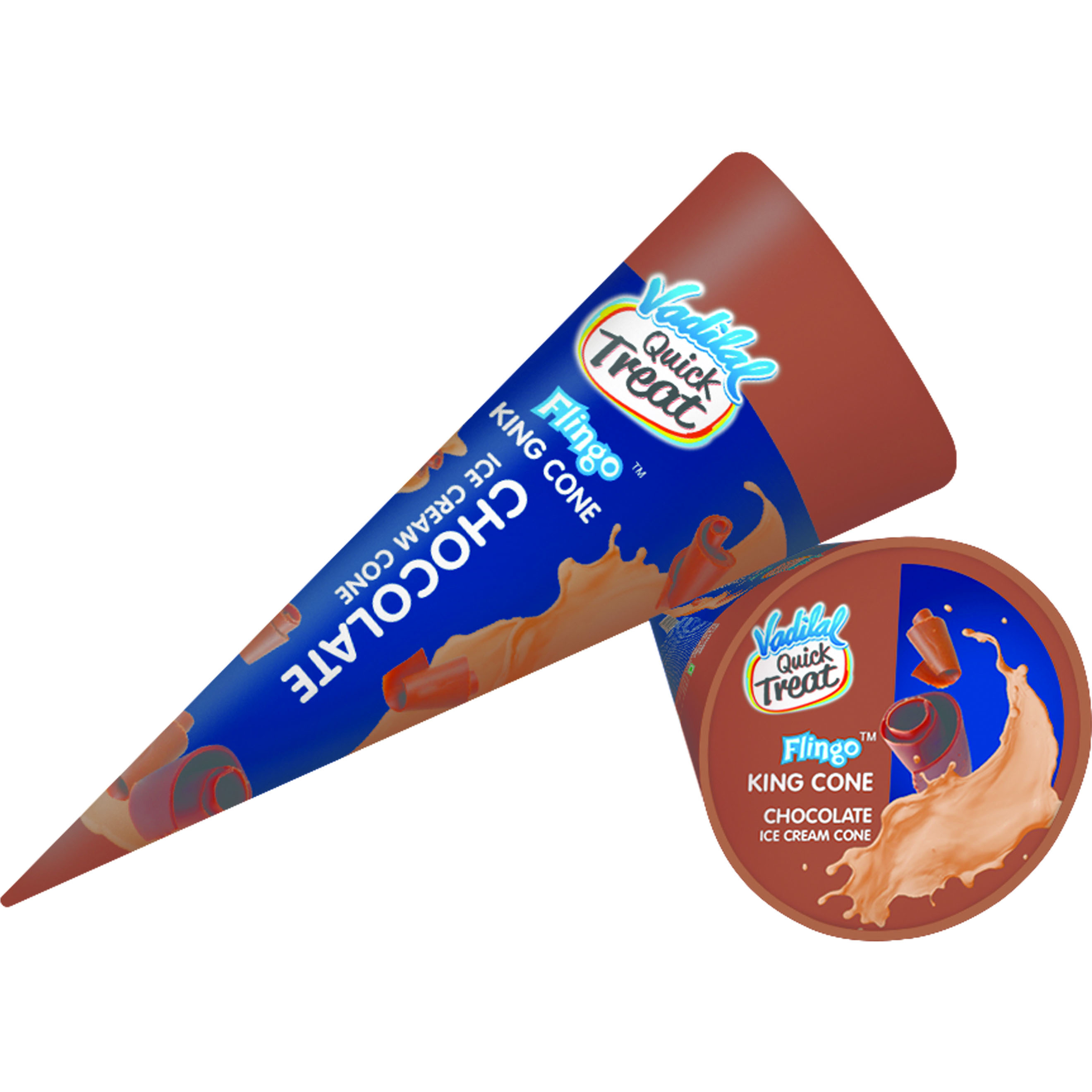Vadilal Flingo King Cone Chocolate - 1 Pc (110 Ml)