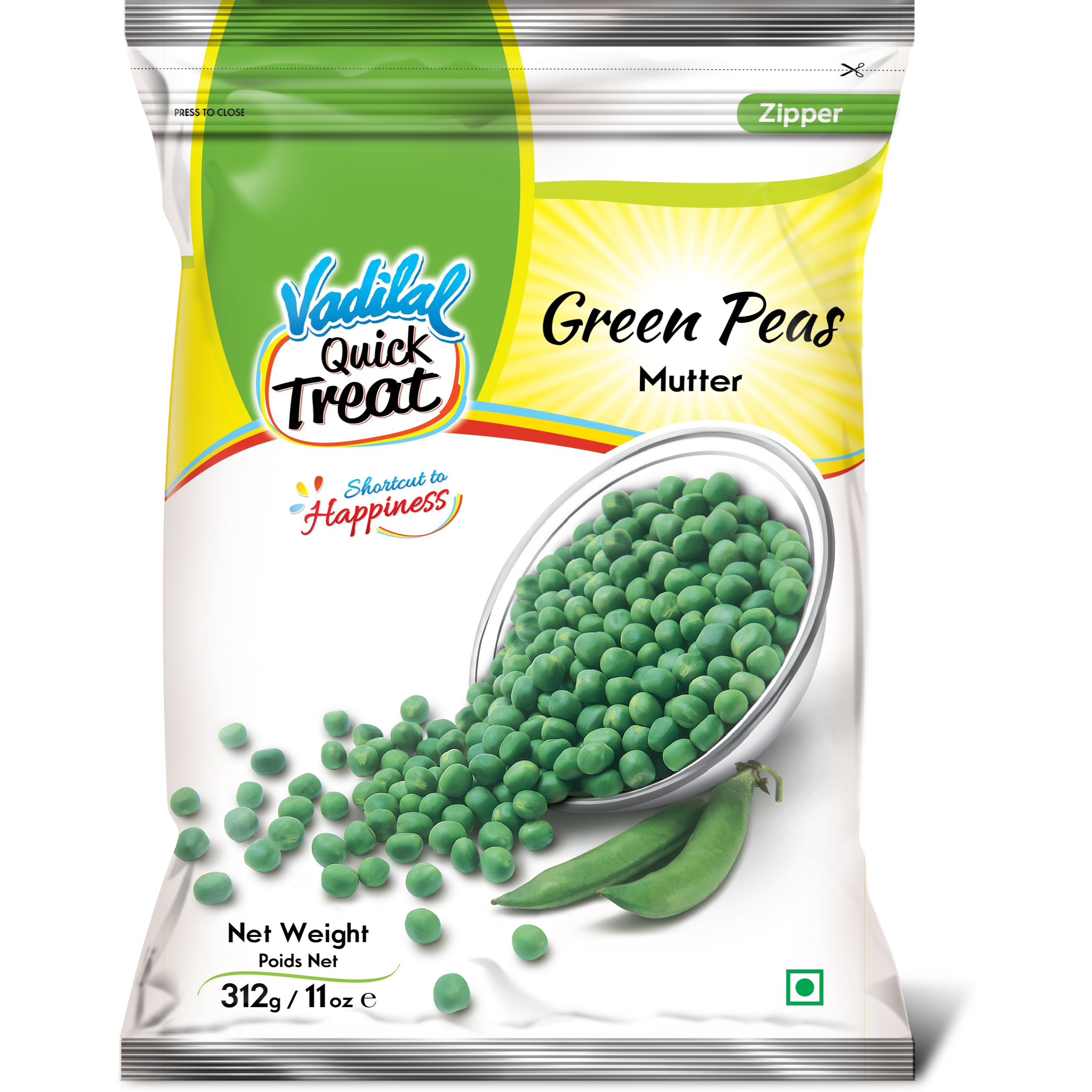Vadilal Green Peas - 312 Gm (11 Oz)