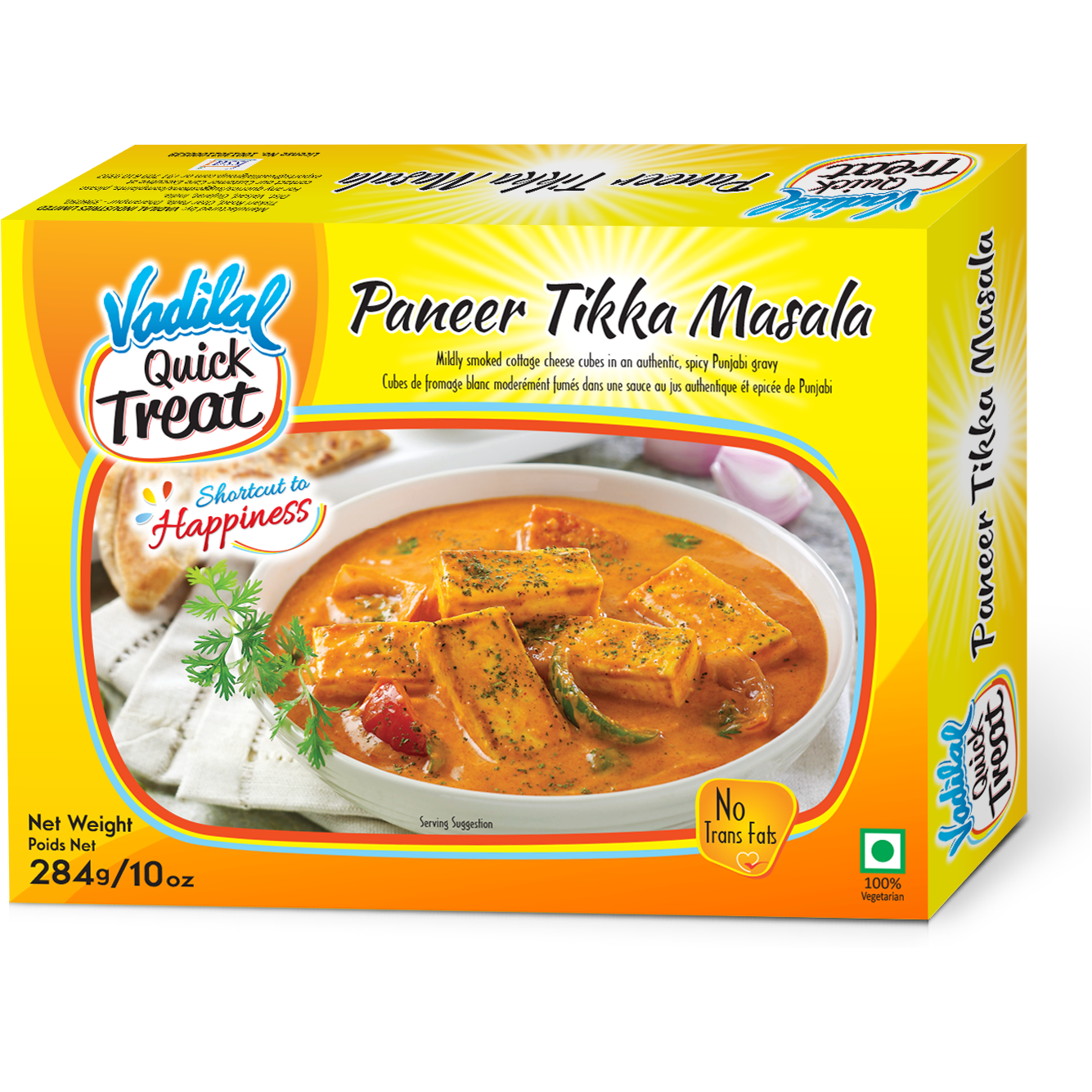 Vadilal Quick Treat Paneer Tikka Masala - 10 Oz (284 Gm)