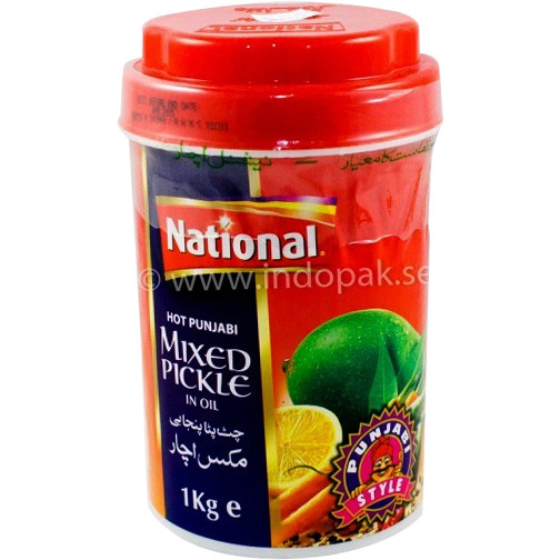 National Hot Punjabi Mixed Pickle - 1 Kg