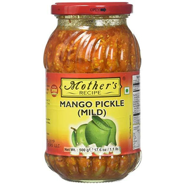 Mother's Recipe Mango Pickle Mild - 500 Gm (1.1 Lb)