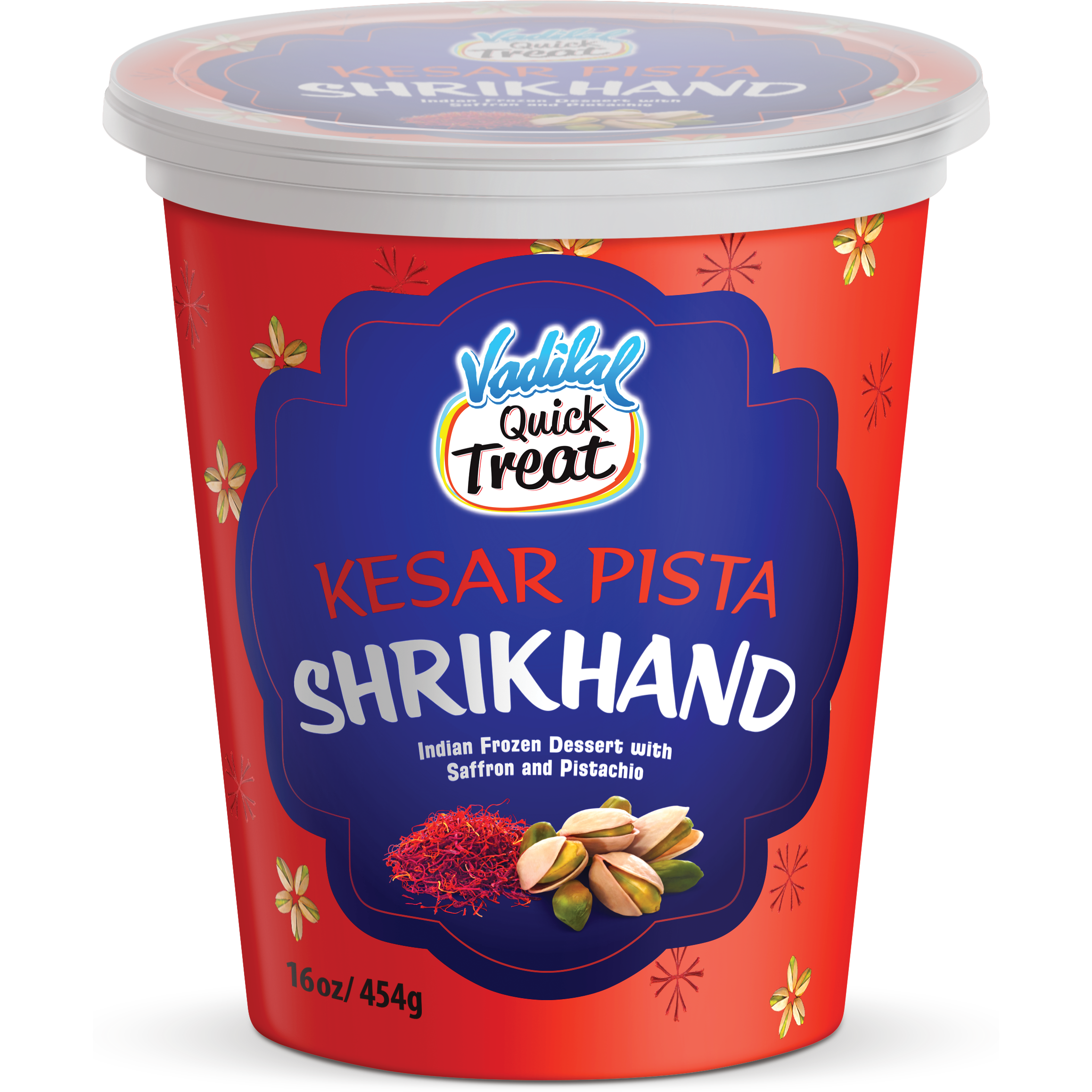 Vadilal Quick Treat Kesar Pista Shrikhand - 16 Oz (454 Gm)