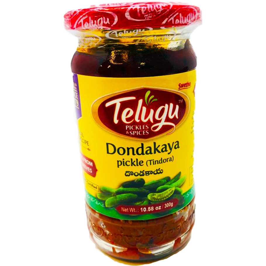 Telugu Dondakaya Tindora Pickle - 300 Gm (10.58 Oz)