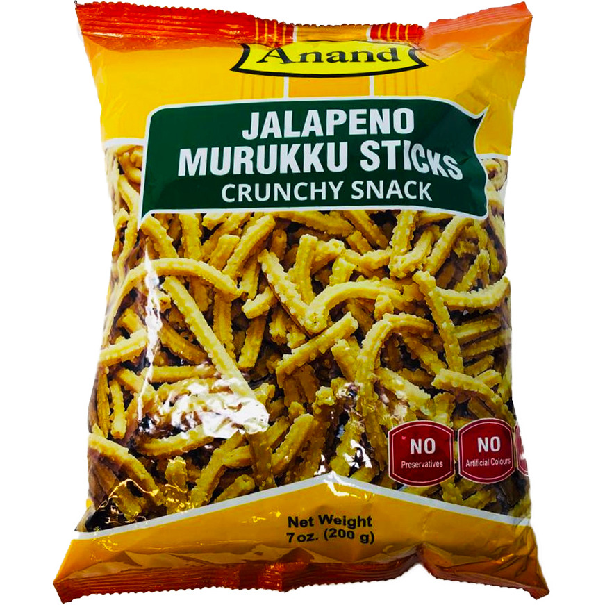Anand Jalapeno Murukku Sticks - 200 Gm (7 Oz)