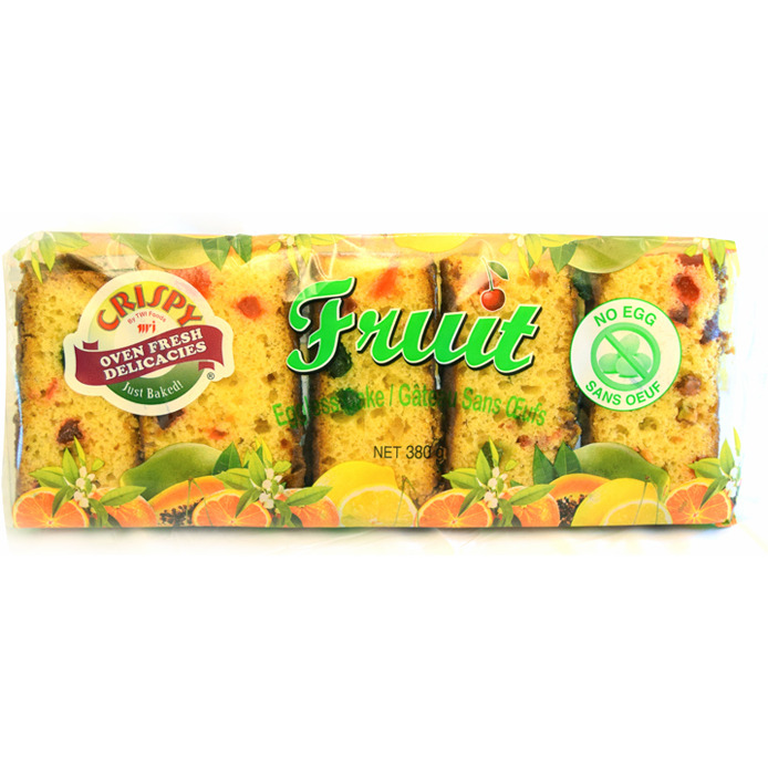 Crispy Fruit Cake No Egg - 380 Gm