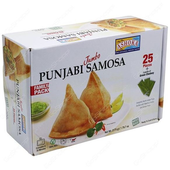 Ashoka Punjabi Jumbo Samosa  25 Pc - 4 Lb (1.87 Kg)