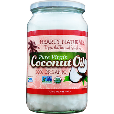 Hearty Naturals Pure Virgin Coconut Oil - 887 Ml (30 Fl Oz)