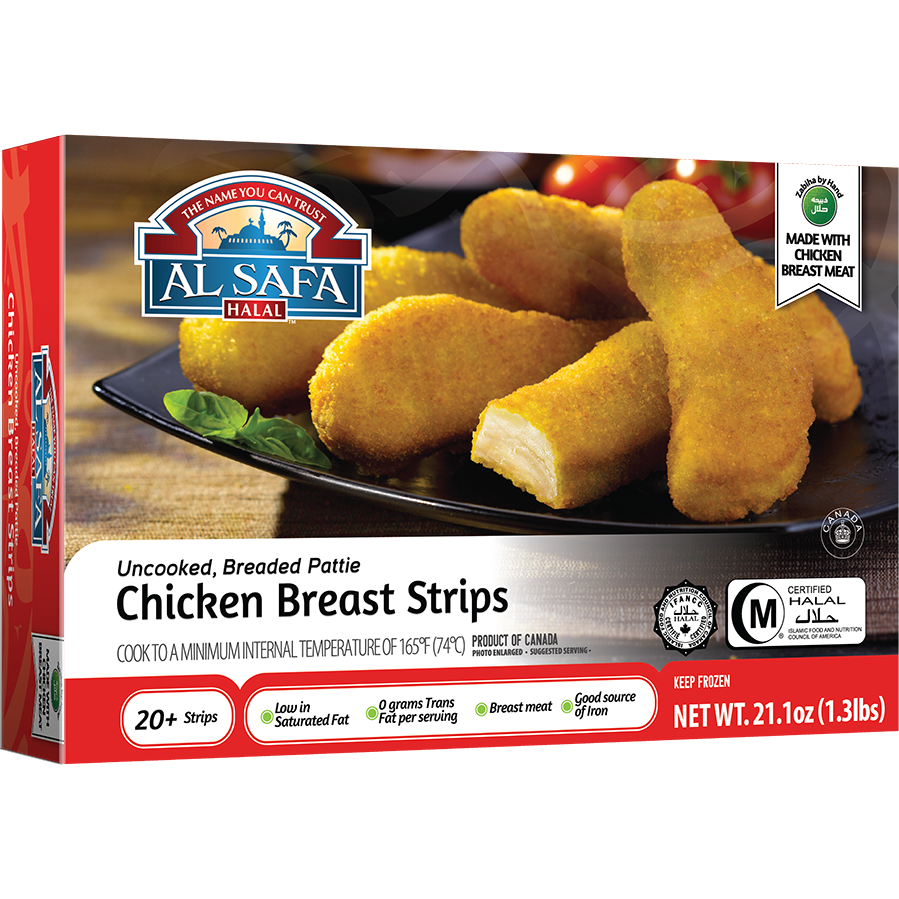 Al Safa Halal Chicken Strips -21.1 Oz (1.3 Lb))