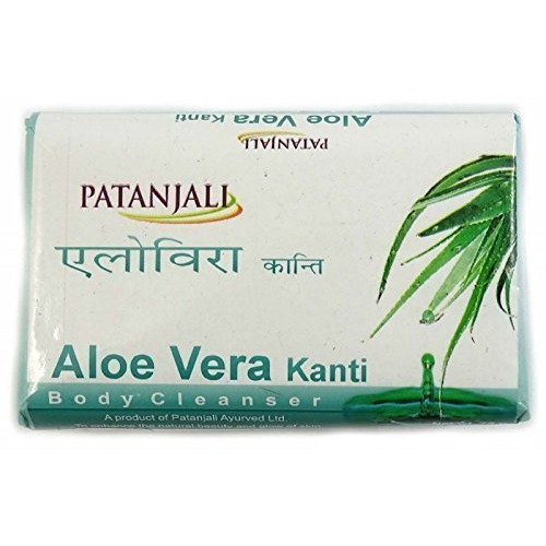 Patanjali Aloe Vera Kanti Body Cleanser Soap Bar - 140 Gm (4.93 Oz)