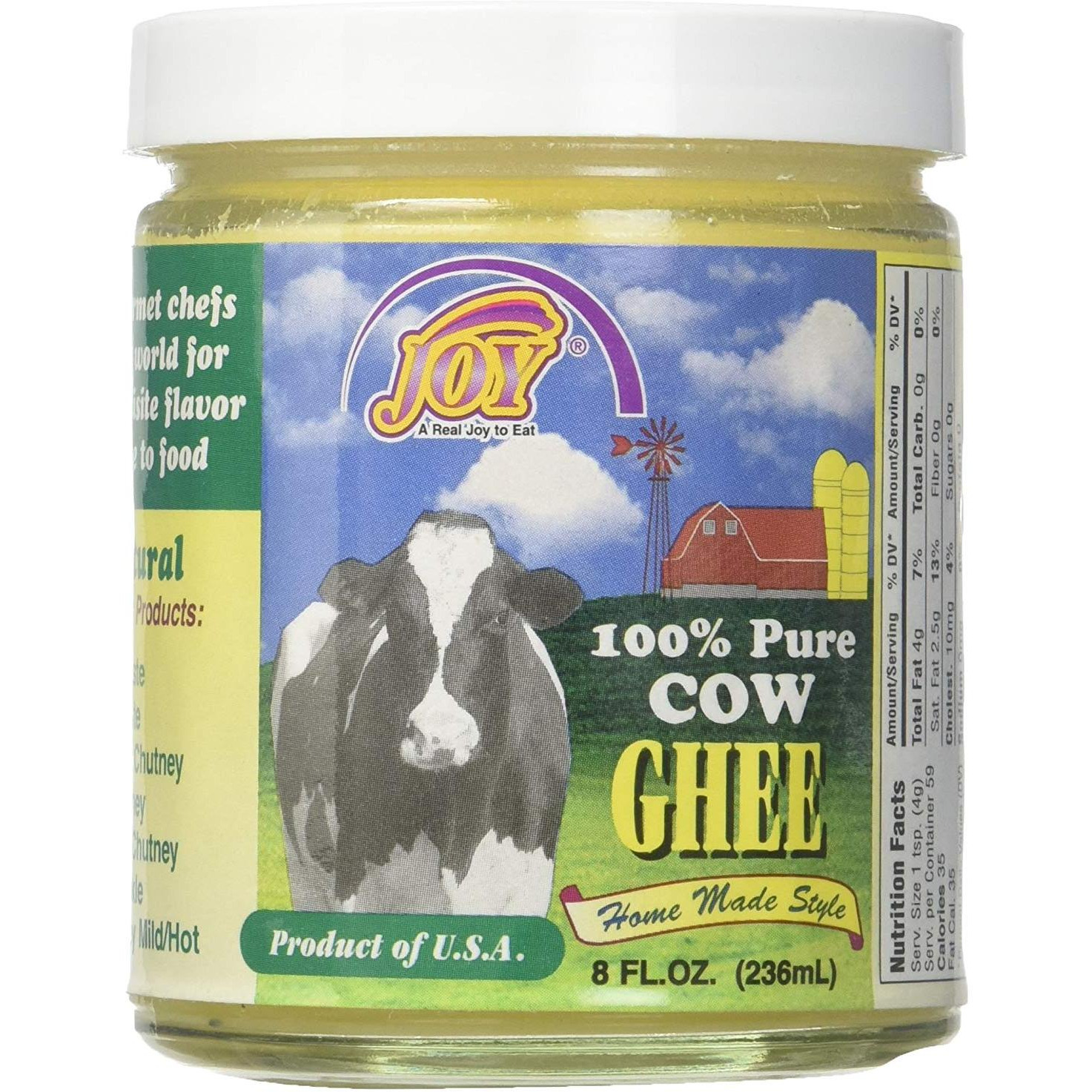 Joy Pure Cow Ghee - 8 Oz