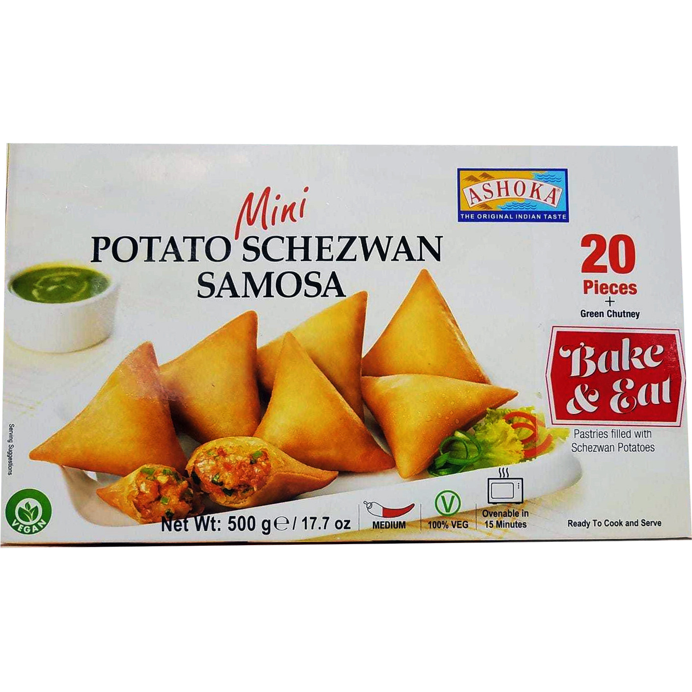 Ashoka Potato Schezwan Samosa 20 Pc