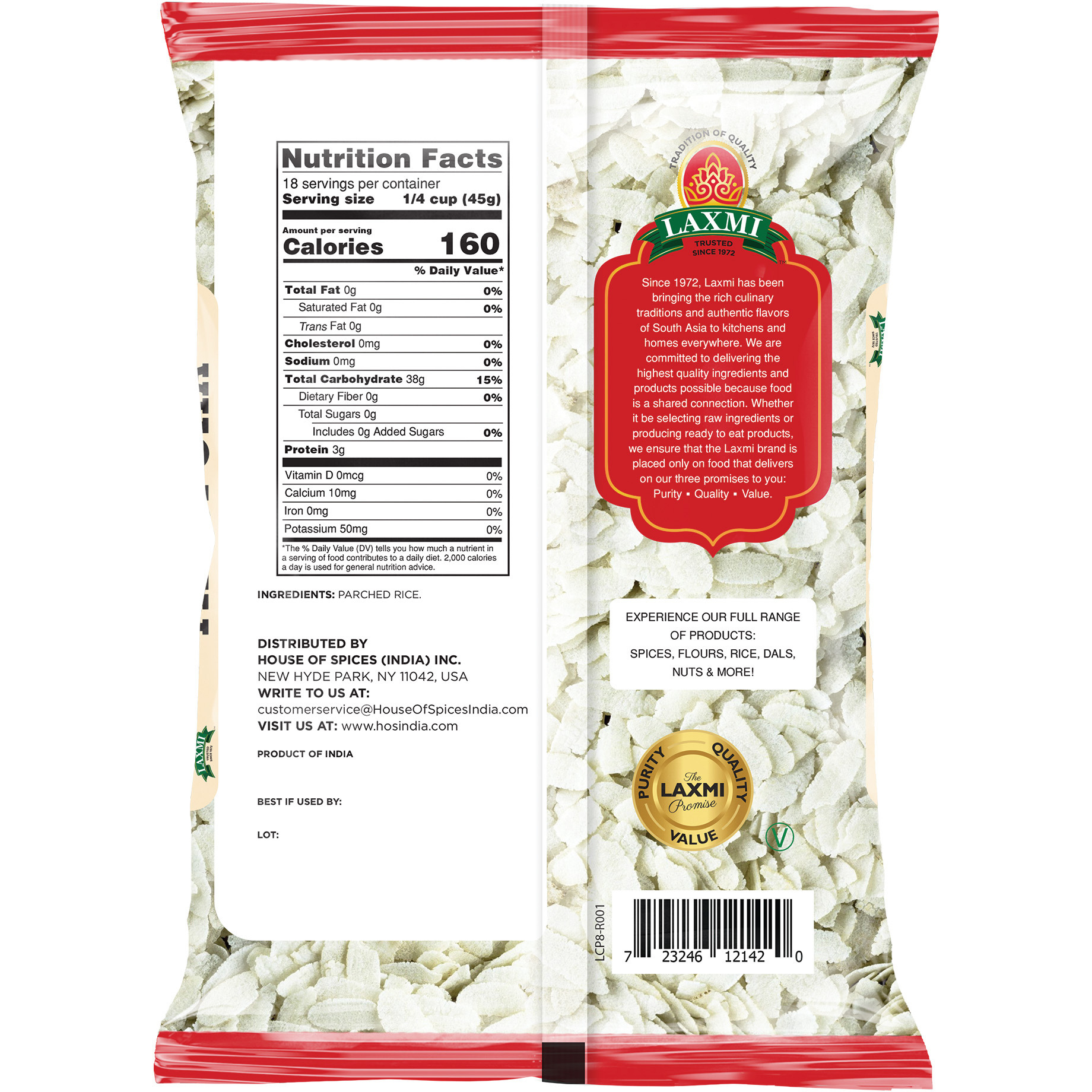 Laxmi Poha Thin - 800 Gm (1.76 Lb)