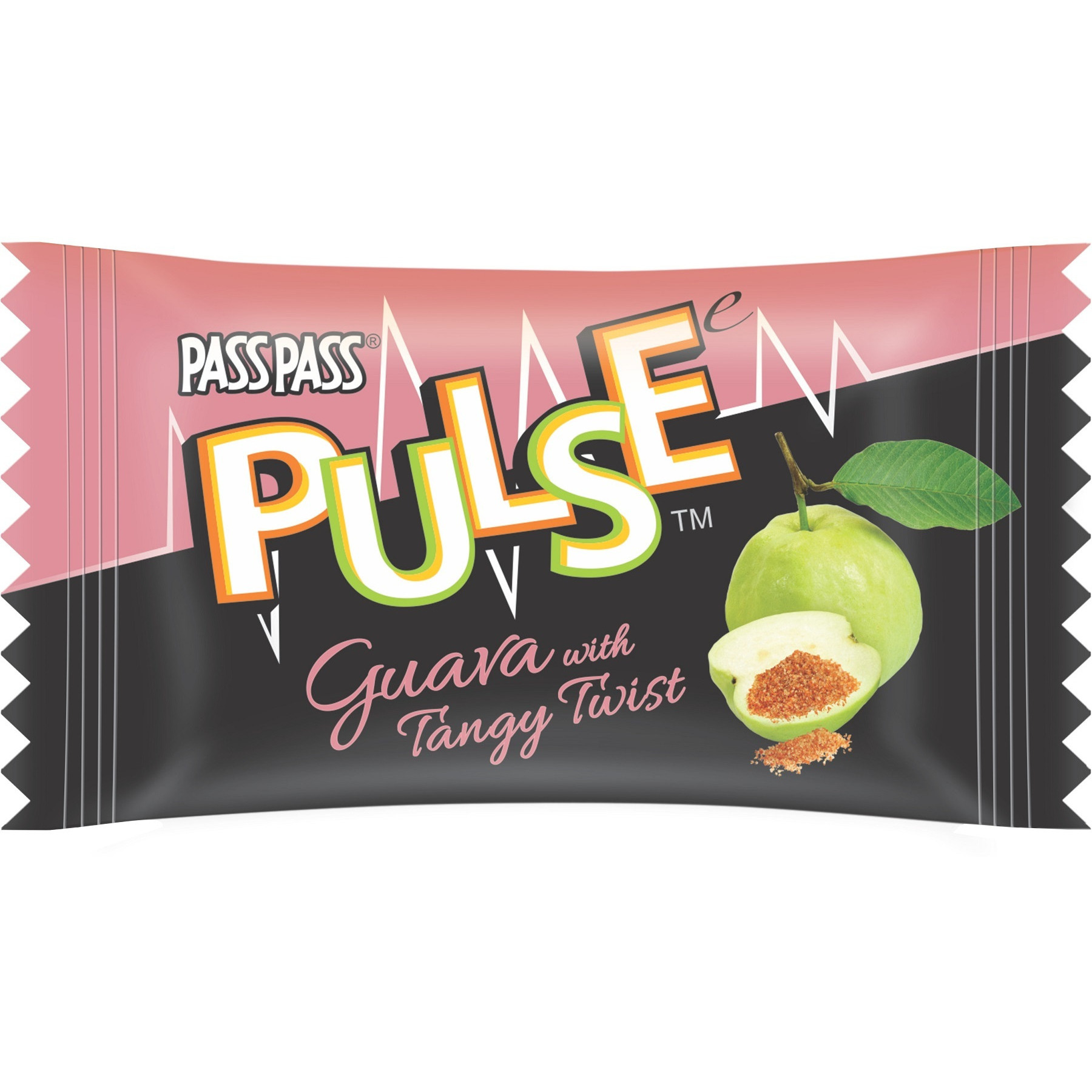 Pass Pass Pulse Raw Guava Candy 25 Pc - 100 Gm (3.5 Oz)