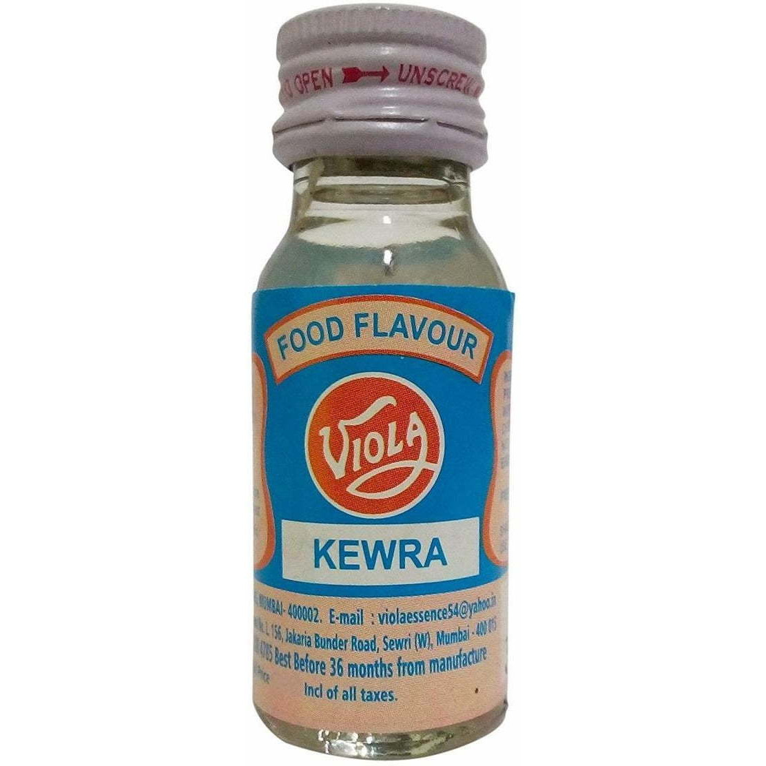 Case of 10 - Viola Food Flavor Essence Kewra - 20 Ml (0.67 Fl Oz)