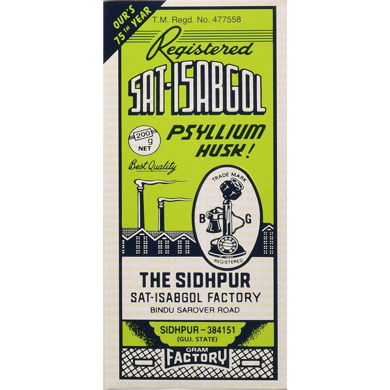 Sat Isabgol Psyllium Husk - 200 Gm (7 Oz) [50% Off]